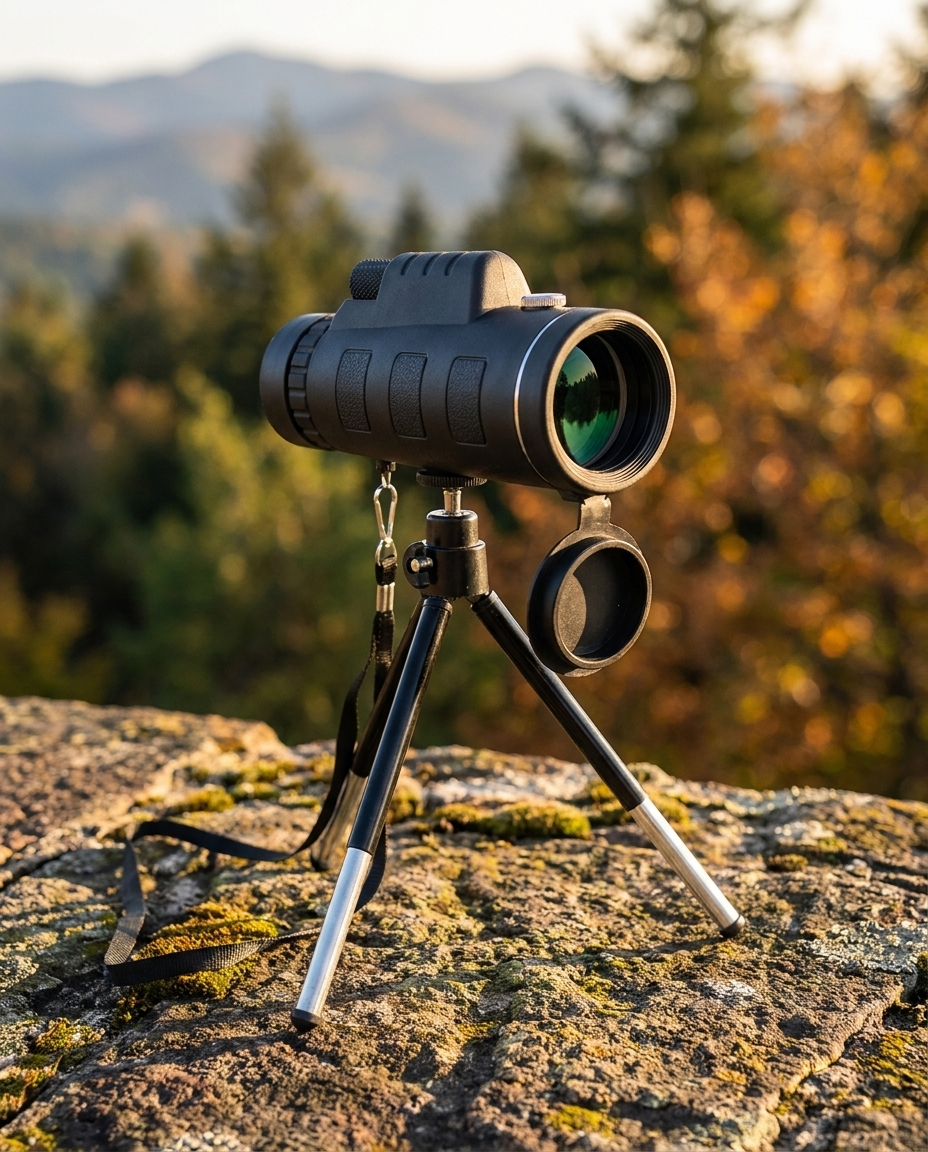 Clearpoint Pocket Monocular with phone clip and mini tripod
